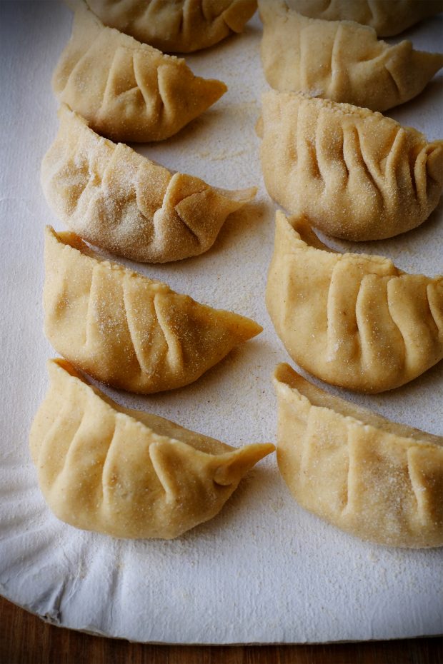 Ravioli al vapore di grano duro Senatore Cappelli con verdure 3 Ravioli al vapore di grano duro Senatore Cappelli con verdure 3